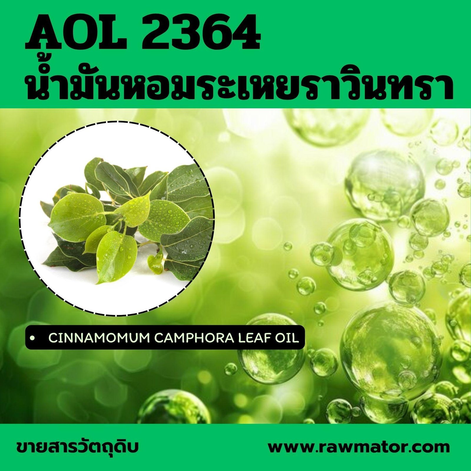 AOL 2364 : Ravintsara Oil (น้ำมันหอมระเหยราวินทรา)