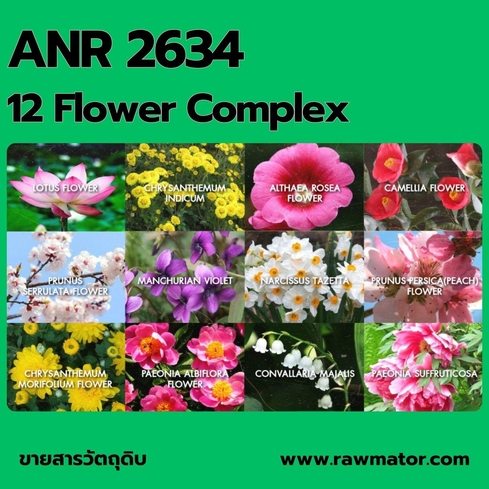 ANR 2634 : 12 Flower Complex สารสกัดดอกไม้ 12 ชนิด